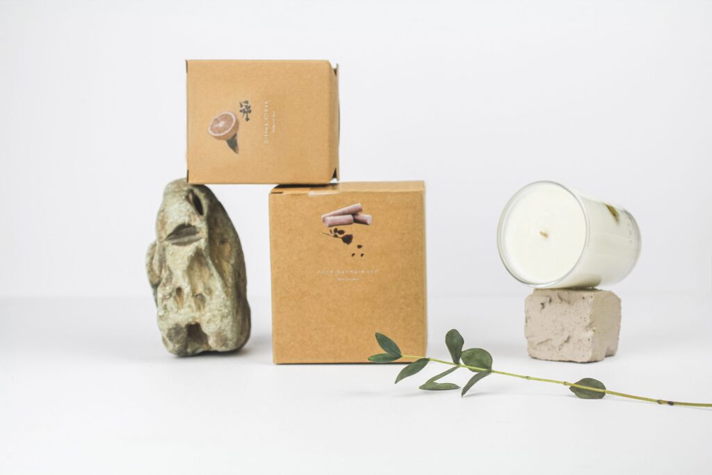 kraft box packaging for candle